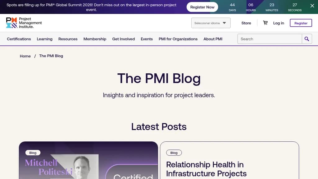 Vista previa de The PMI Blog